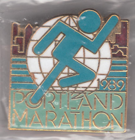 1989 Portland Marathon Pin