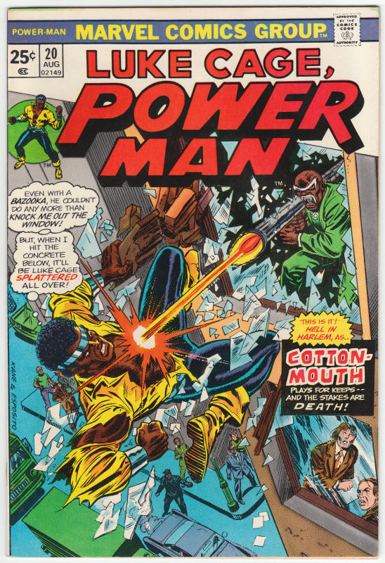 Luke Cage Power Man #20 front cover