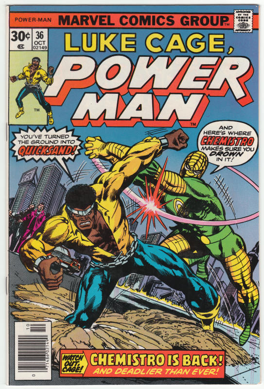 Luke Cage Power Man #36 front cover