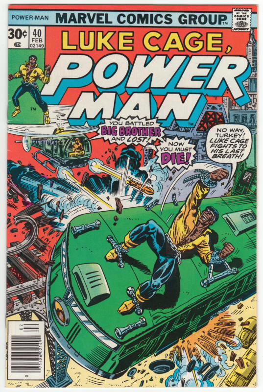 Luke Cage Power Man #40 front cover
