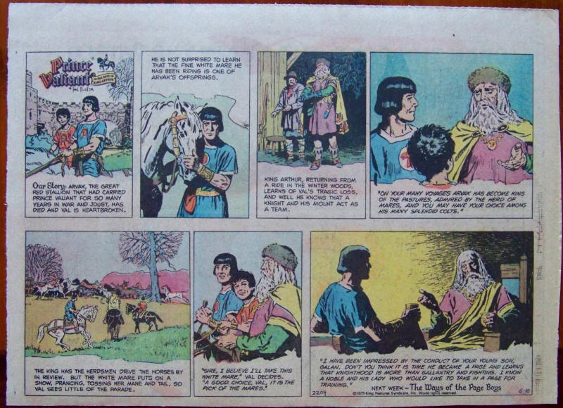 Prince Valiant Sunday Newspaper Strip June 10 1979