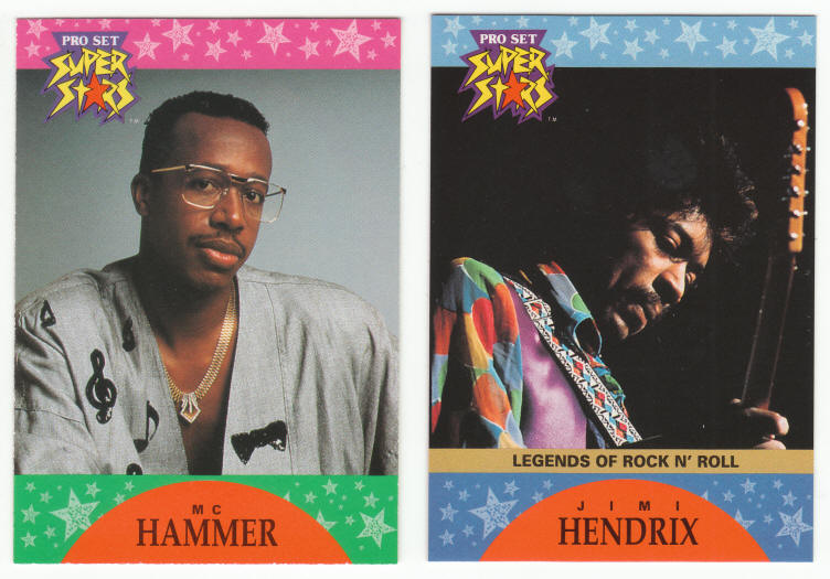 1991 Pro Set Super Stars MusiCards Promos