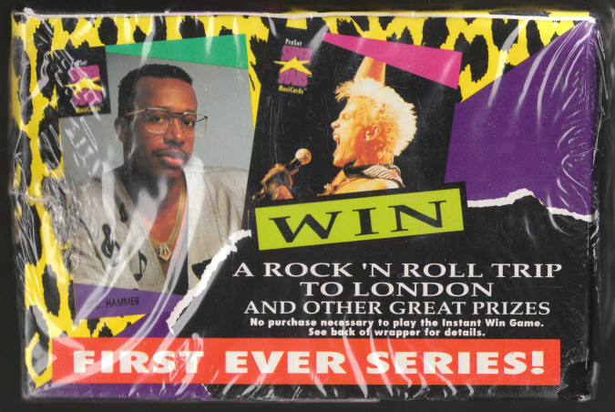 1991 Pro Set Super Stars MusiCards Series 1 Box