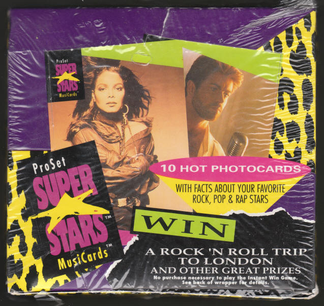 1991 Pro Set Super Stars MusiCards Series 1 Box