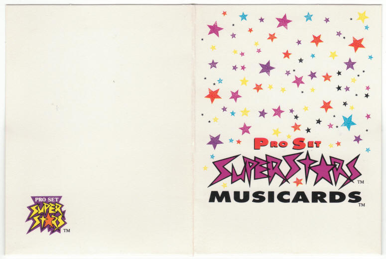 1991 Pro Set Super Stars MusiCards Promo Folder