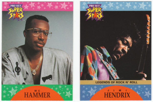 1991 Pro Set Super Stars MusiCards Promo Cards