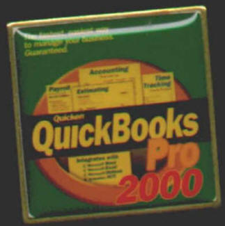 QuickBooks Pro 2000 Raised Enamel Pin