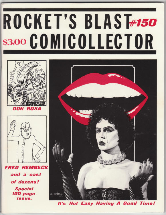Rockets Blast Comicollector #150 front cover