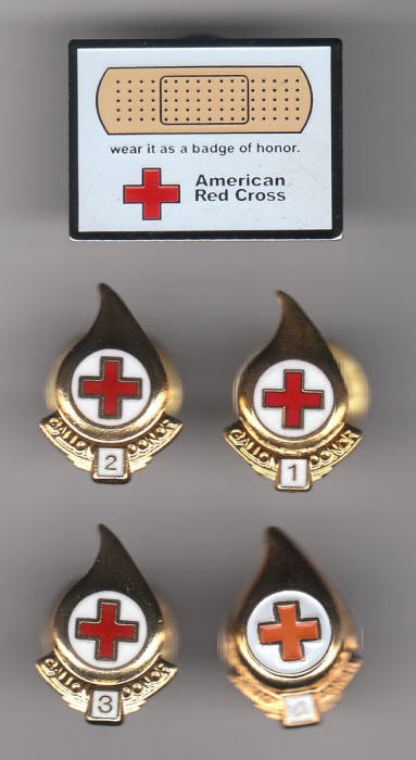 American Red Cross Donor Pins