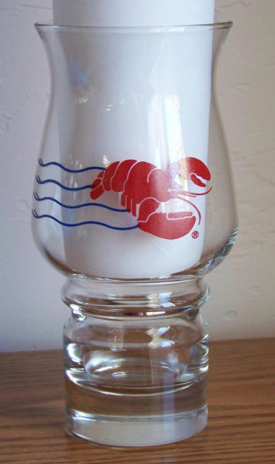 Red Lobster Hurricane Glass