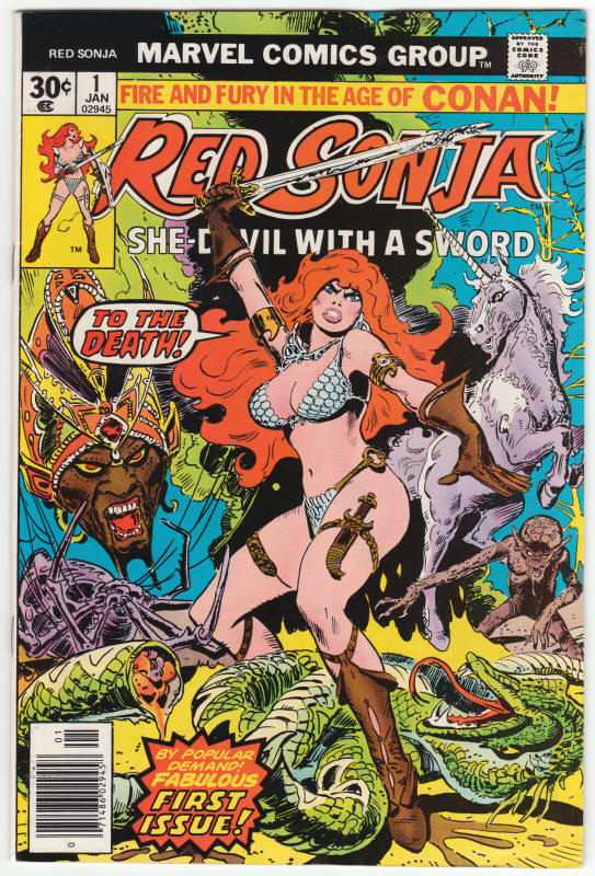 Red Sonja #1 VG/F front cover