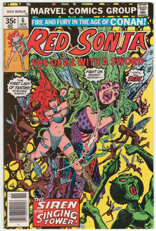 Red Sonja #6 front cover