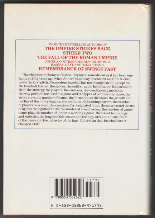 Remembrance Of Swings Past back cover