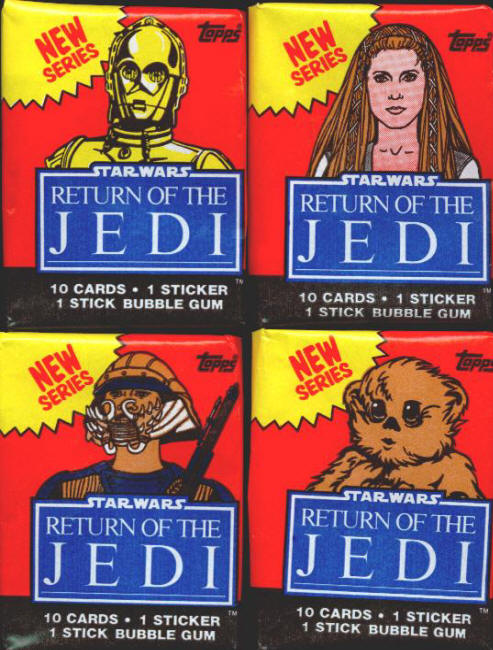 1983 Topps Star Wars The Return of the Jedi Series 2 Wrapper Set