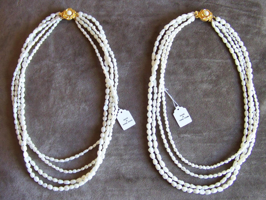 Freshwater Rice Pearl Necklaces