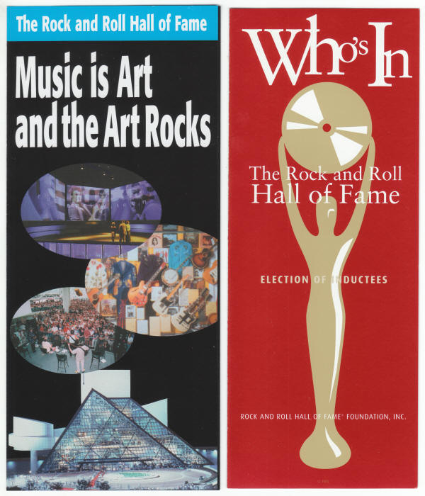 Rock and Roll Hall of Fame flyers