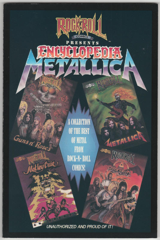 Rock N Roll Comics Encyclopedia Metallica front cover