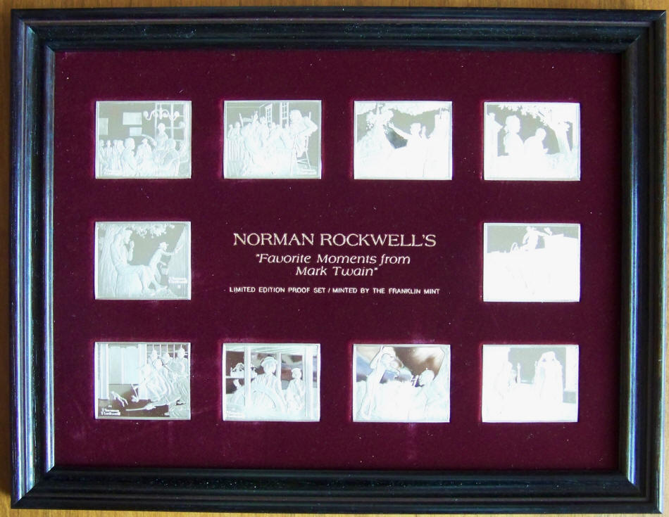 Norman Rockwells Favorite Moments From Mark Twain Silver Ingots