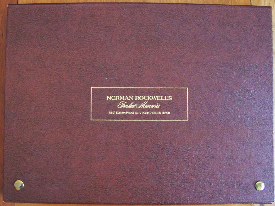 1973 Norman Rockwells Fondest Memories Sterling Silver Ingots case cover
