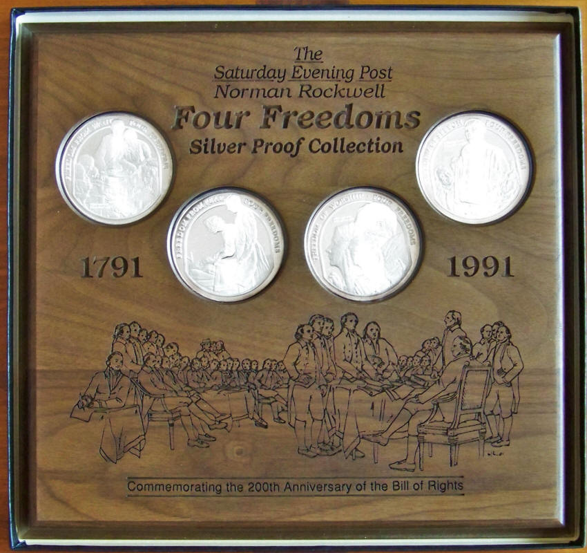 Norman Rockwells Four Freedoms Plaque