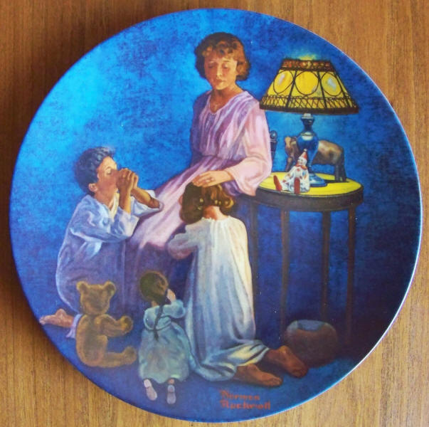 Norman Rockwell Mothers Blessing Plate 1981 front