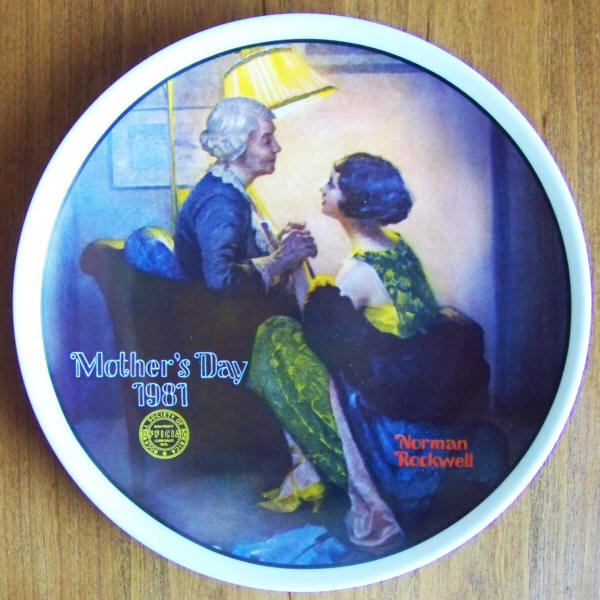 Norman Rockwell Mothers Day Plate 1981 front