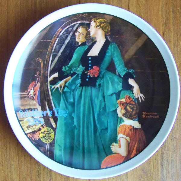 Norman Rockwell Mothers Day Plate 1984 front