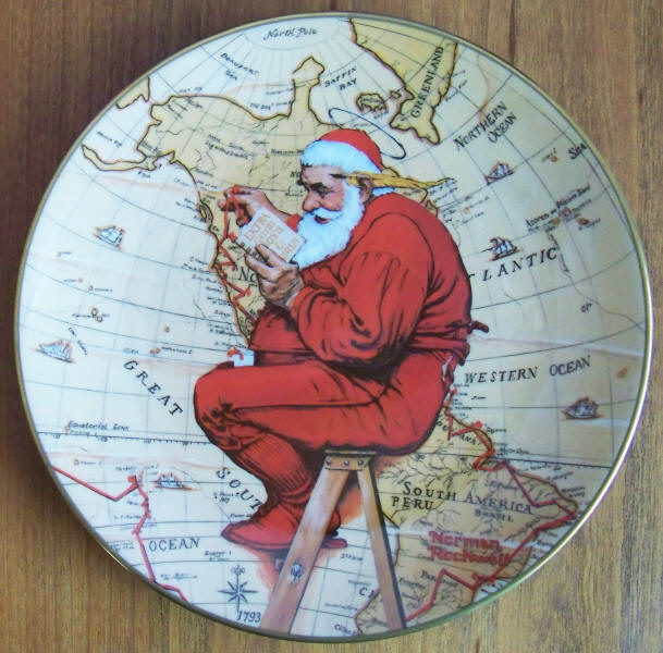 Rockwell Annual Christmas Plate 1981 front