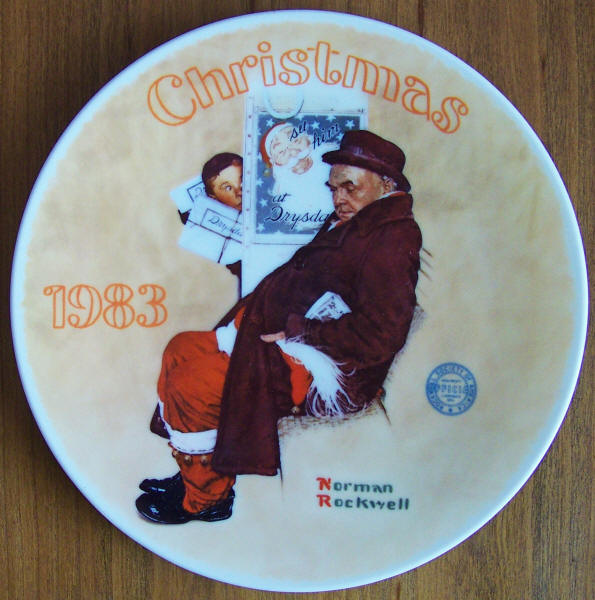 Rockwell Society Christmas Annual 1983 Plate front