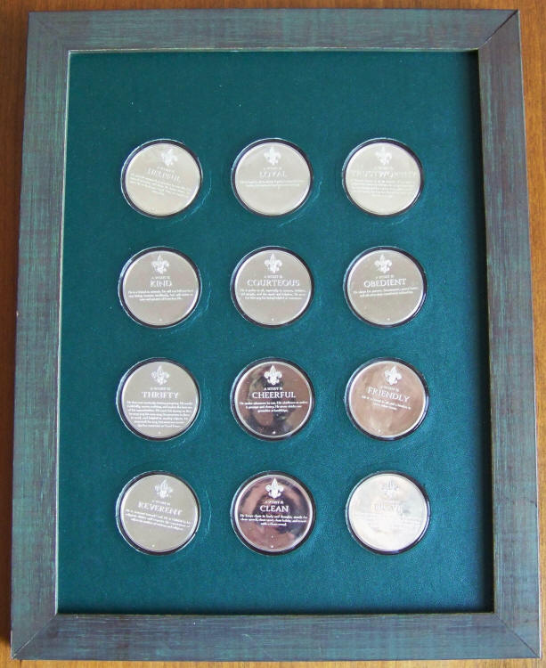 Norman Rockwells Spirit Of Scouting Silver Proof Medals Back