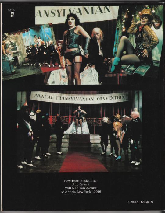The Rocky Horror Picture Show Book back cover