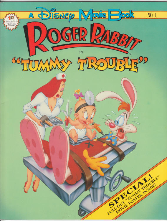 Disney Movie Book 1 Roger Rabbit in Tummy Trouble front cover