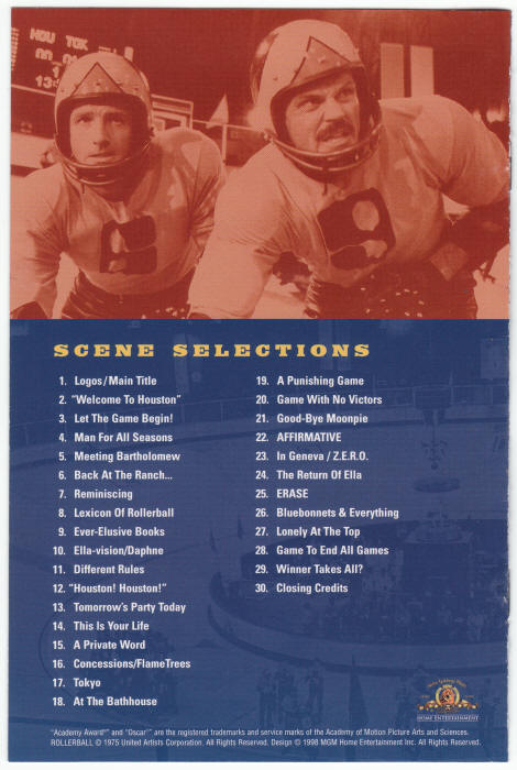Rollerball DVD Insert