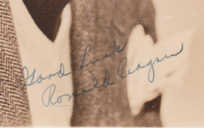 Ronald Reagan Ghost Signature Close-up
