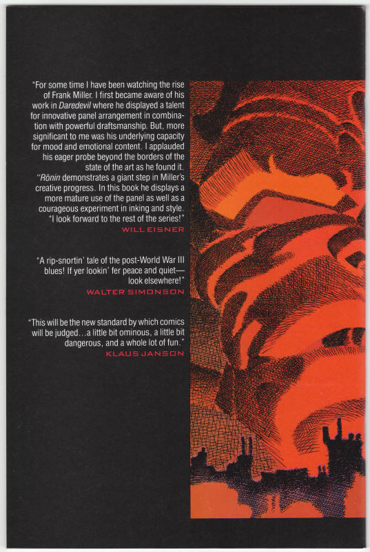 Ronin #1 back cover