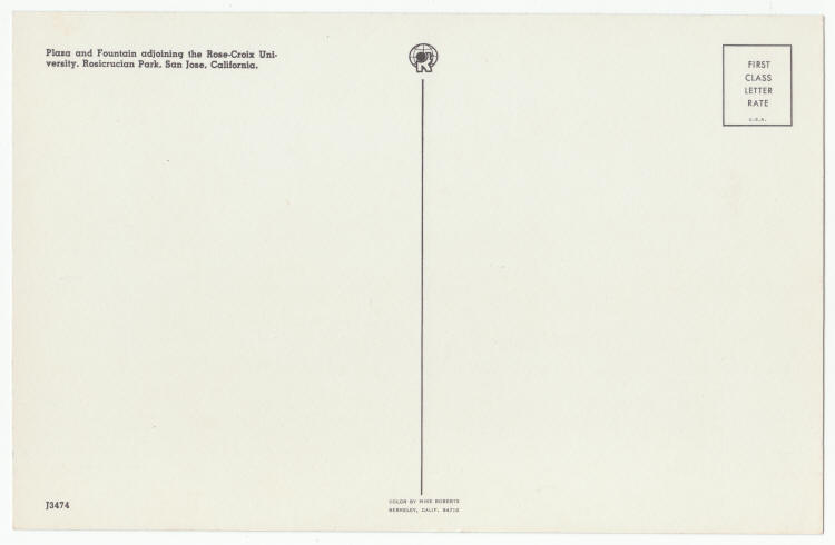 Rosicrucian Park Post Card