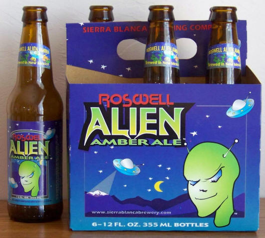 Roswell Alien Amber Ale Empty Six Pack Carton