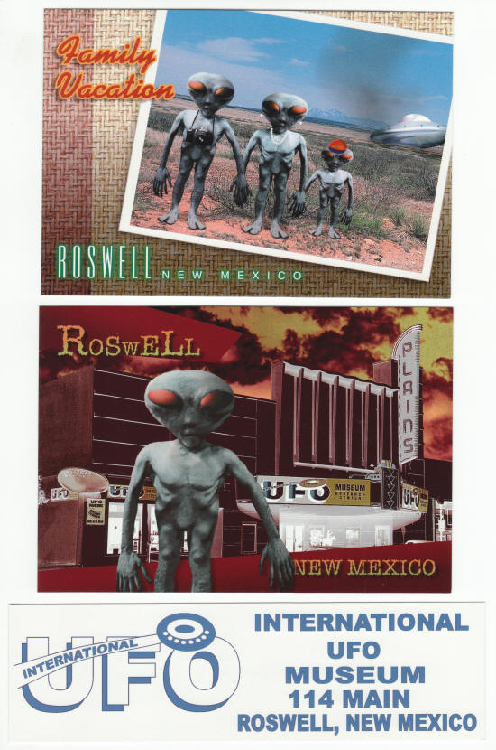Roswell New Mexico Alien Post Cards
