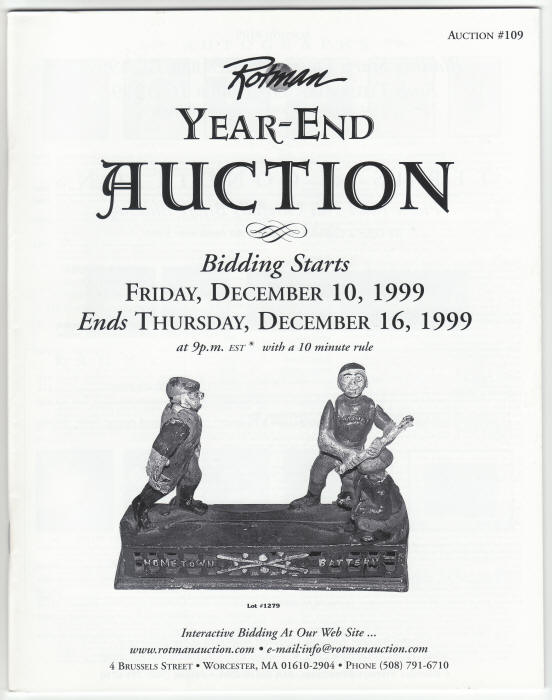 Rotman Auction Catalog #109