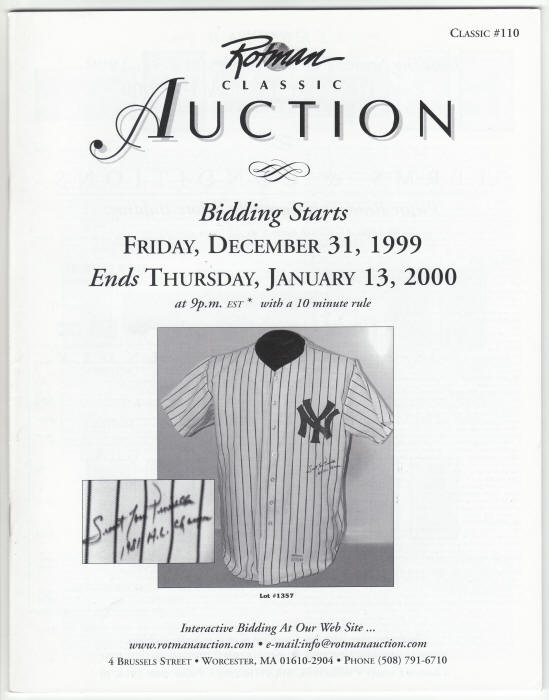 Rotman Auction Catalog #110