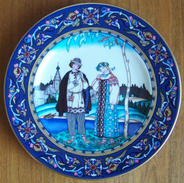 Russian Fairy Tales Plate 2 Snow Maiden front