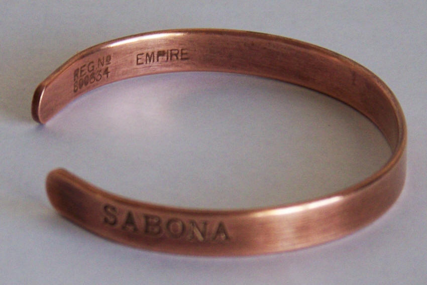 Sabona of London Copper Cuff Bracelet