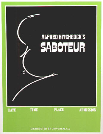Alfred Hitchcocks Saboteur Handbill