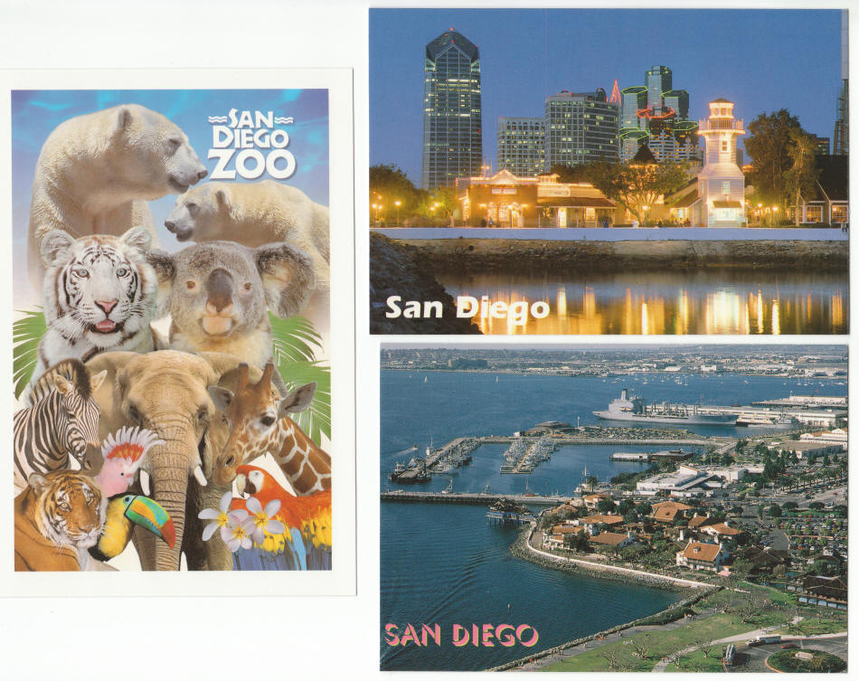 San Diego Post Cards