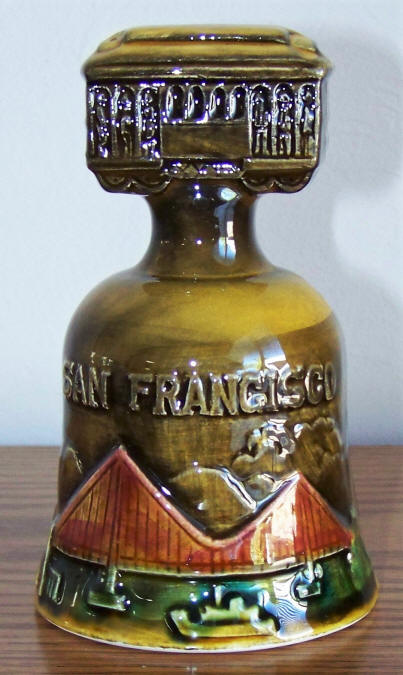 San Francisco Ceramic Souvenir Bell front