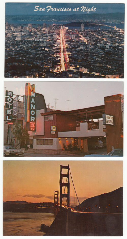 San Francisco 1960s Vintage Post Cards