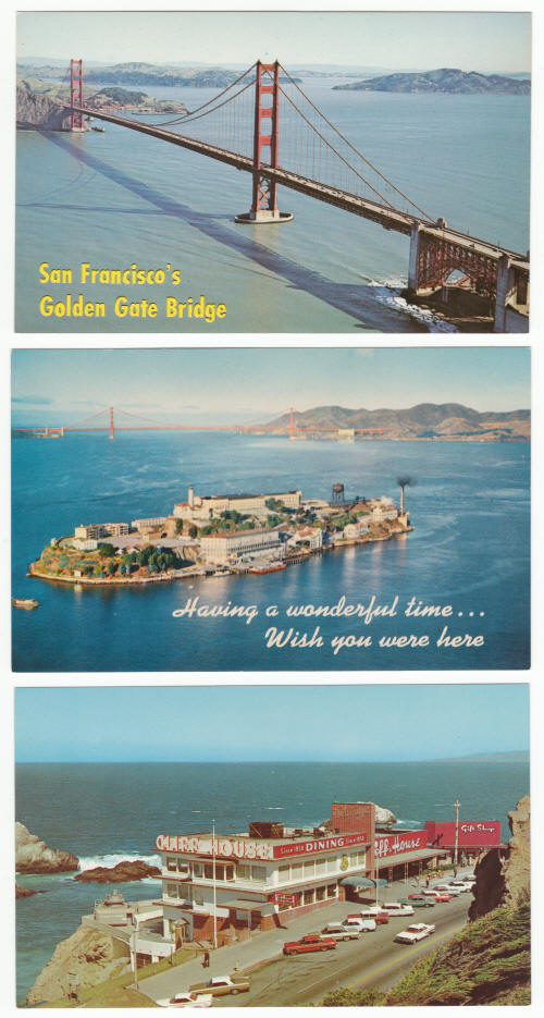 San Francisco 1960s Vintage Post Cards