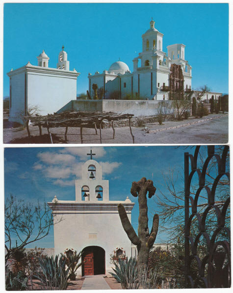 1960s San Xavier Mission Post Card Lot