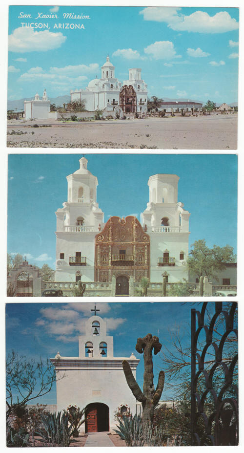 1960s San Xavier Mission Post Cards