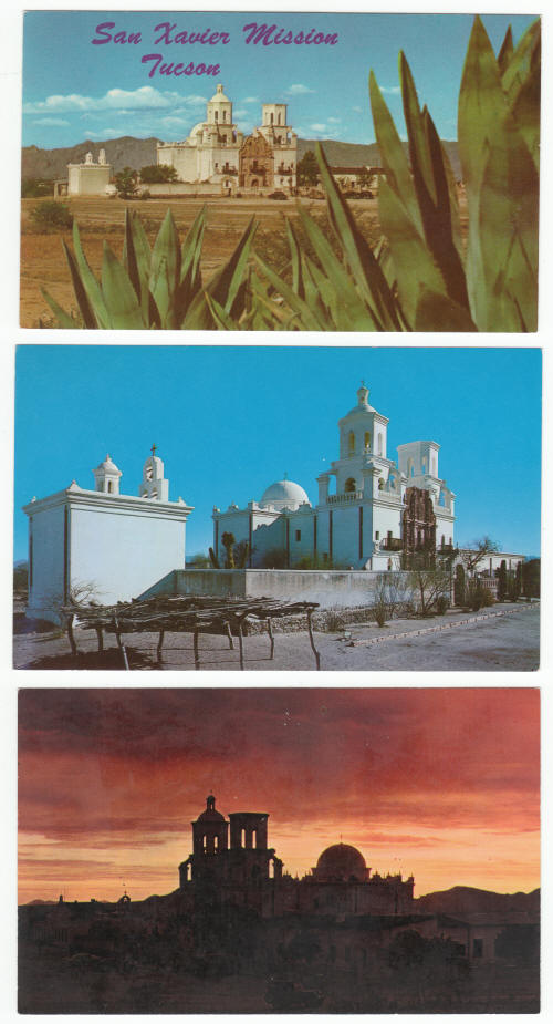 1960s San Xavier Mission Post Cards